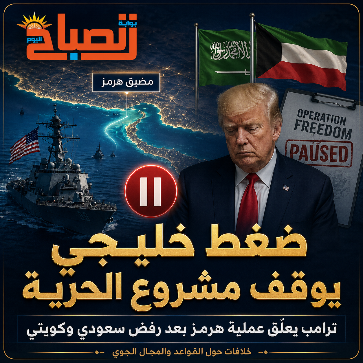ضغط خليجي يوقف «مشروع الحرية»..  رفض سعودي وكويتي لاستخدام القواعد والمجال الجوي